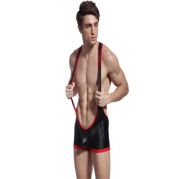 Sexy Men Black Leotard Bodysuit. Артикул: IXI55120