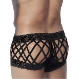 Black Lace Sexy Men Shorts