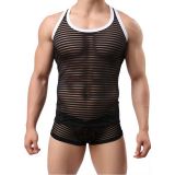 Sexy Men Transparent Lingerie Set