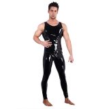 Sexy Men Vinyl Jumpsuit