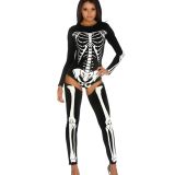 Sexy Grey Skeleton Costume