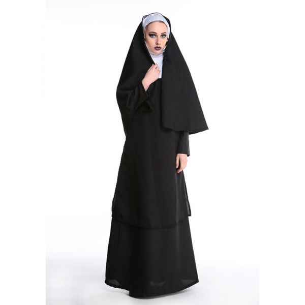black cosplay female monasticism costume. Артикул: IXI55576