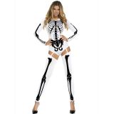 Sexy White Skeleton Costume