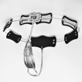 Stainless Steel Model-T Adjustable Female Chastity Belt Device