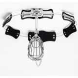 Stainless Steel Model-T Adjustable Male Chastity Belt Device With Cock Cage