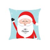 Amiable Cartoon Santa Christmas Throw Pillow Cover
