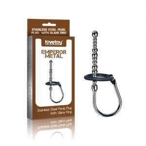 Stainless Steel Penis Plug With Glans Ring. Артикул: IXI56192