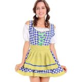 Traditional French Maid Costume For Women Yellow