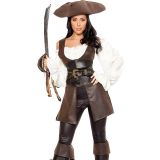 Deluxe Leather Pirate Costume
