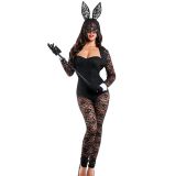 Sexy Lace Bunny Costume Jumpsuit