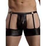 Men Erotic Black Boxer Underwear