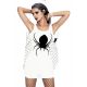 white jersey dress spiderweb cosplay costume