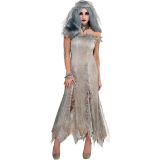 Women Gray Bride Costume Dresses