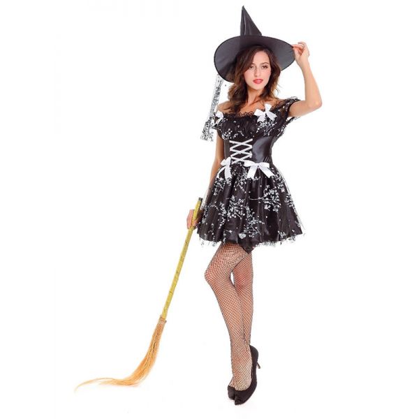 Black Sliver Sparkle Witch Costume. Артикул: IXI56931