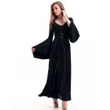 Black Floor Length Gothic Dress Costume