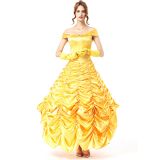 yellow one size off shoulder deluxe costume