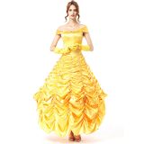 yellow one size off shoulder deluxe costume