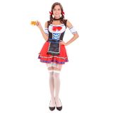 Red Short Oktoberfest Beer Girl Costume