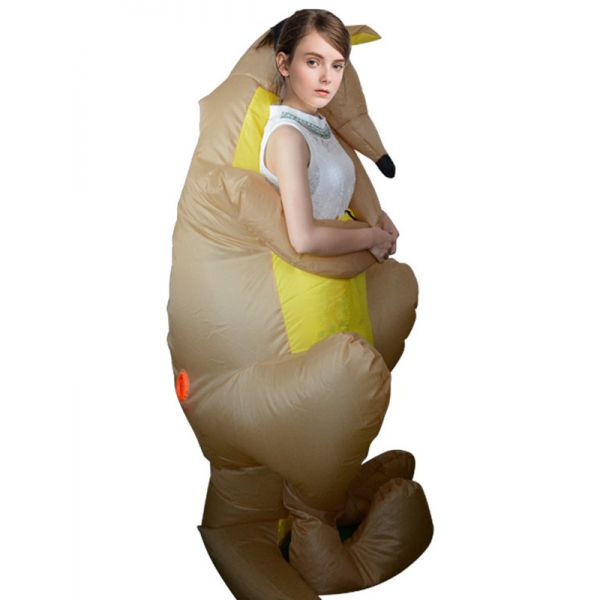 Brown One Size Kangaroo Inflatable Mascot Costume. Артикул: IXI57292