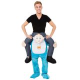 Blue One Size Baby Carry Me Mascot Costume