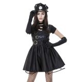 Black M-XL Women Police Cops Costume