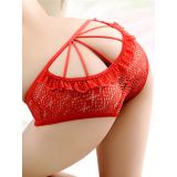 Red One Size Cut-Out hollow Panties