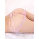 Pink One Size Open Back Girl Transparent Panties