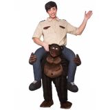 Black One Size Gorilla Carry Me Mascot Costume