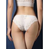 White One Size Lace Patchwork Panties