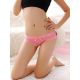 Pink One Size See-Through Lace Panties