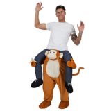 Brown One Size Cheeky Monkey Carry Me Mascot Costume