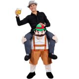 Brown One Size Beer Guy Carry Me Mascot Costume