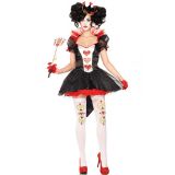 Black One Size Sexy Queen Of Heart Halloween Costume