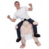 Apricot One Size Sumo Wrestler Carry Me Mascot Costume