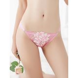 Rose One Size Floral Printing Lace Panties