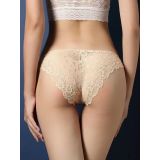 Apricot One Size Lace Patchwork Panties