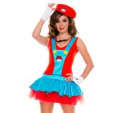 Lovely Sleeveless Mario Cosplay Costume