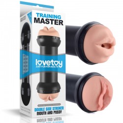     Traning Master Double Side Stroker-Mouth and Pussy   