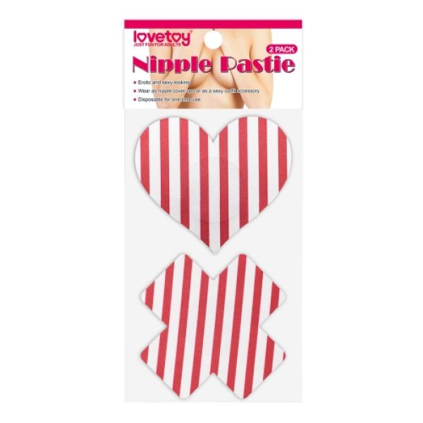 Наклейки на соски в виде сердца и креста Cross and Heart Nipple Pasties, 2 пары. Артикул: IXI57753