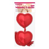 Reusable stikine red hearts with tassels