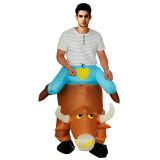 Brown One Size Inflatable Cow Mascot Costume