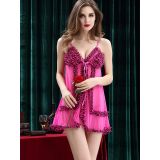 4 Colors One Size Ruffles Lace Babydoll Lingerie