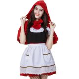 White S-XXL Little Red Riding hood Costume