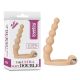 Nude strapon with balls The Ultra Soft Double 6.5