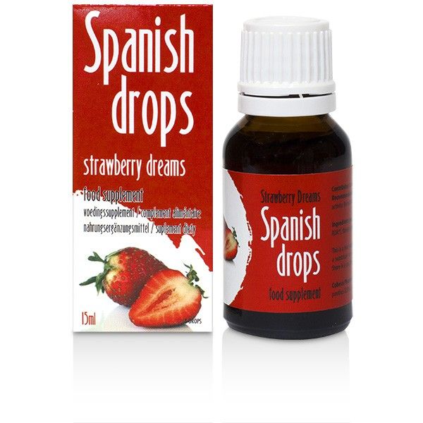 Возбуждающие капли Spanish Drops Strawberry Dreams, 15мл. Артикул: IXI58044