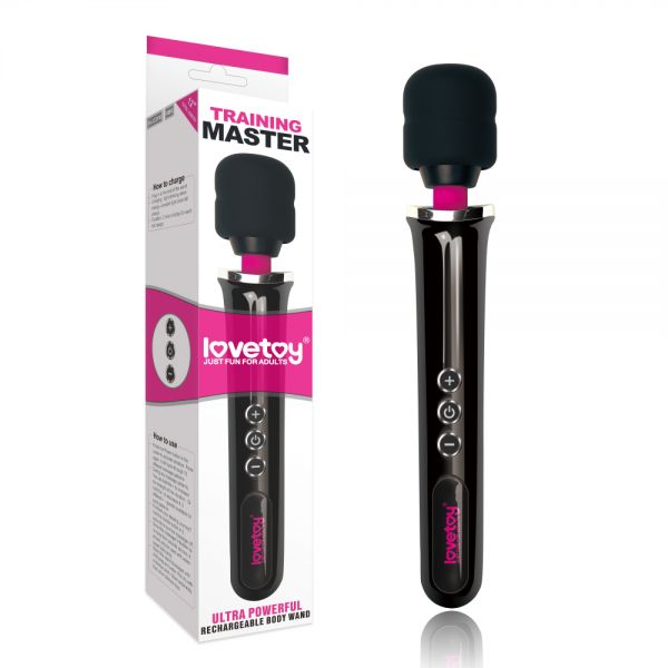Мощный вибростимулятор клитора Training Master Ultra Powerful Rechargeable Body Wand. Артикул: IXI58049