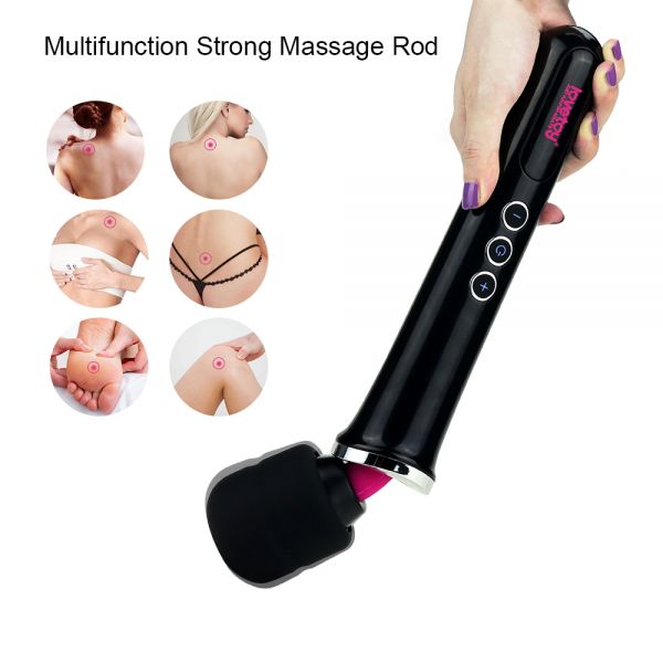 Мощный вибростимулятор клитора Training Master Ultra Powerful Rechargeable Body Wand. Артикул: IXI58049