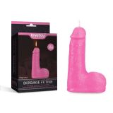 Свеча для сексуальных игр розовая в форме пениса Bondage Fetish Candles по оптовой цене