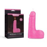 Candle for sexual games pink in the form of a penis Bondage Fetish Candles