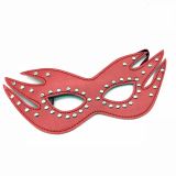    Leather Cat Mask Red   